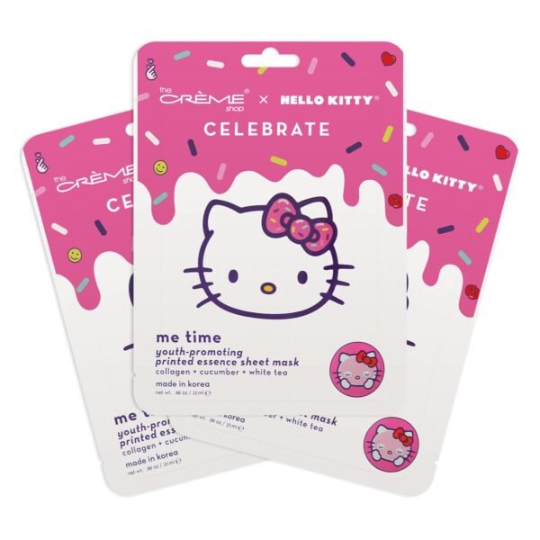 MASCARILLAS FACIALES HELLO KITTY 3-PACK