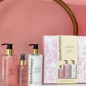 JAMES & JO PEONIA Y GERANIO KIT DE BODY MIST, GEL DE DUCHA Y CREMA CORPORAL