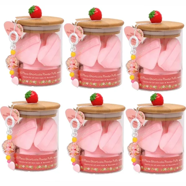 CELAVI STRAWBERRY SHORTCAKE POWDER PUFF SET 10 PIEZAS - Image 2