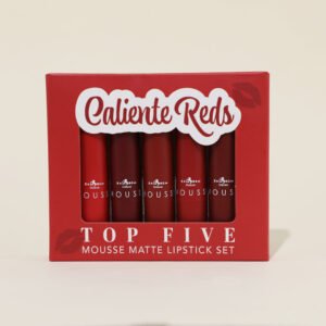 TOP FIVE MOUSSE MATTE LIPSTICK SET CALIENTE REDS - ITALIA DELUXE
