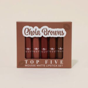 TOP FIVE MOUSSE MATTE LIPSTICK SET CHOLA BROWNS - ITALIA DELUXE