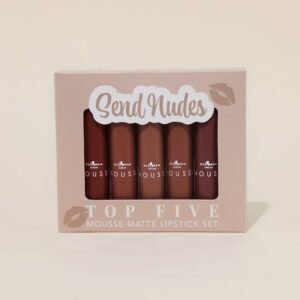 TOP FIVE MOUSSE MATTE LIPSTICK SET SEND NUDES - ITALIA DELUXE