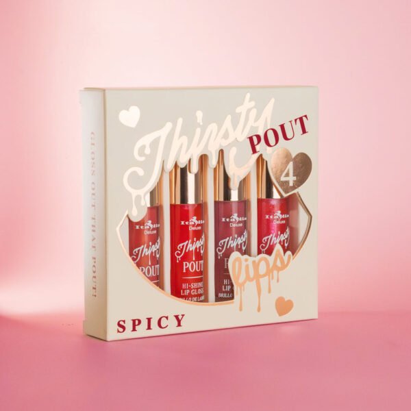 THIRSTY POUT 4 SET DE GLOSSES ¨SPICY¨ - ITALIA DELUXE