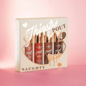 THIRSTY POUT 4 LIP SET - SET DE GLOSSES ¨NAUGHTY¨  - ITALIA DELUXE
