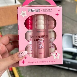 SMOOTHING LIP OIL 3PC - PEANUTS - CELAVI