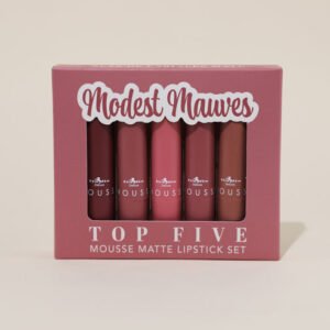 TOP FIVE - SET DE LABIALES MATTE EN TONO MODEST MAUVES - ITALIA DELUXE